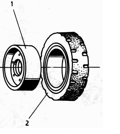 Трансмиссия колесо(в сборе) с массивной шиной